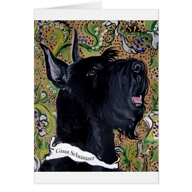 Cartão Schnauzers gigantes (Frente)