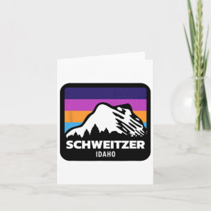 Cartão Schweitzer Mountain Idaho Skiing Snowboard Fami