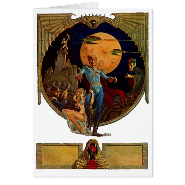 Cartão Sci-fi-Herói (Frente)