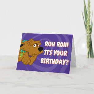 Cartão Scooby-Doo amedrontado