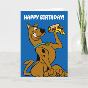 Cartão Scooby Doo Com Pizza Slice
