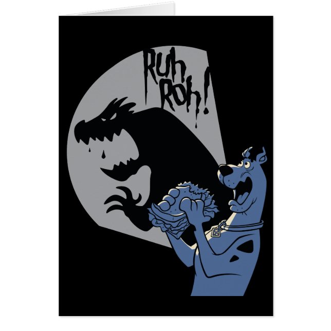 Cartão Scooby-Doo Midnight Snack "Ruh Roh!" (Frente)
