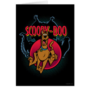 Cartão Scooby-Doo que funciona dos fantasmas gráficos