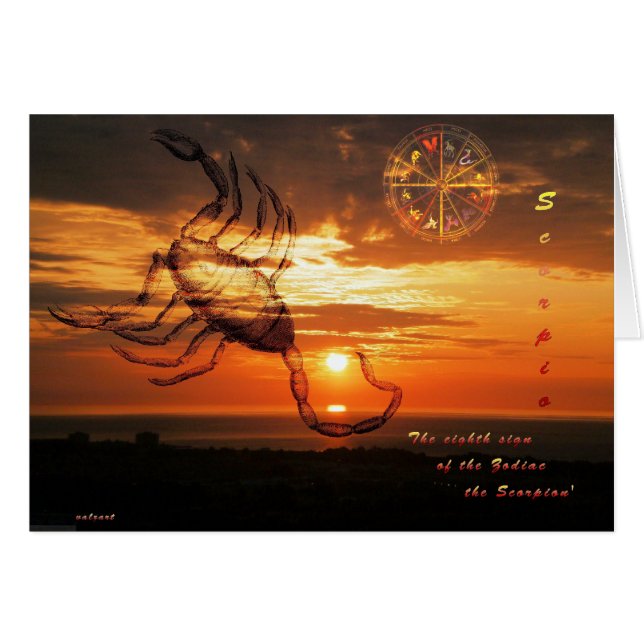 Cartão scorpio (Frente Horizontal)
