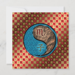 Cartão Scorpio & Earth Rat