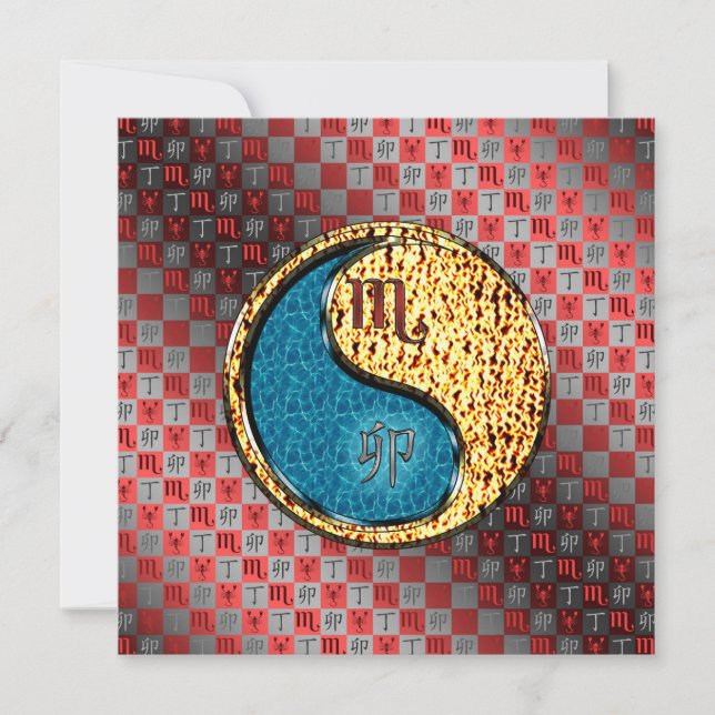 Cartão Scorpio & Fire Rabbit (Frente)