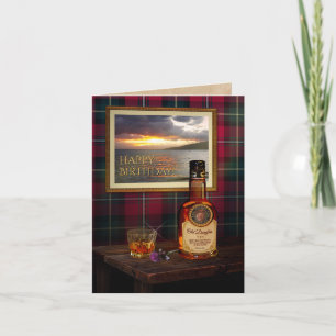 Cartão Scotch Whisky Card sem texto e foto