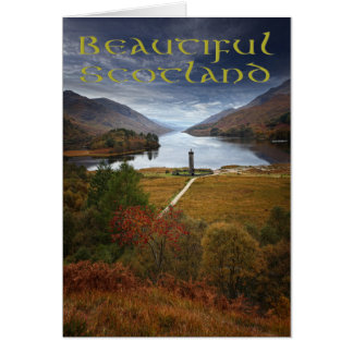 Cartão Scotland bonito