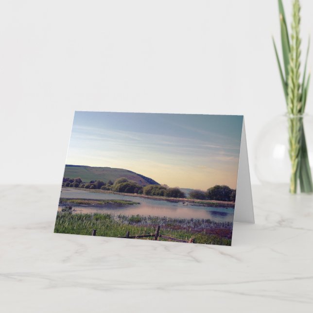 Cartão Scotland Bonnie -- Opinião escocesa do Loch (Frente)