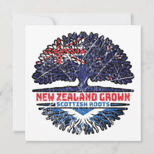 Cartão Scotland New Zealander New Zelândia Tree