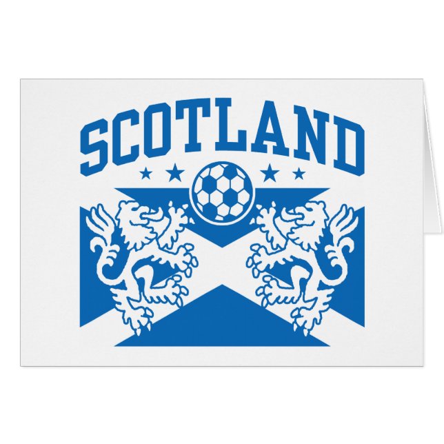 Cartão Scotland Soccer (Frente Horizontal)