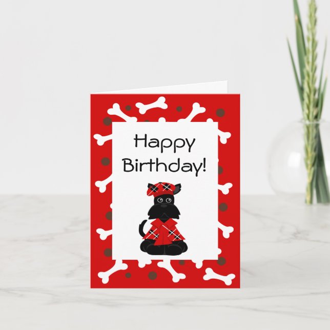 Cartão Scottie Birthday Card (Frente)