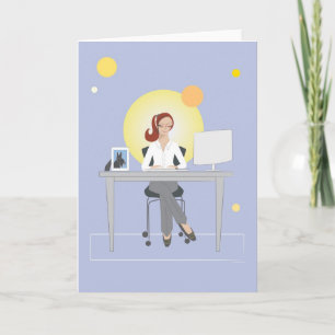 Cartão Scottie Gal Working - Greeting Card