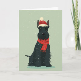 Cartão Scottie Holiday Keepsake