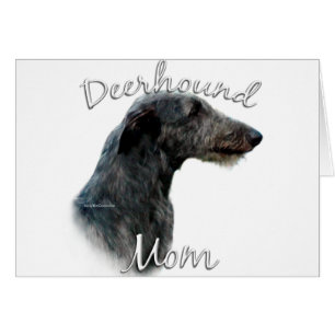 Cartão Scottish Deerhound Mãe 2