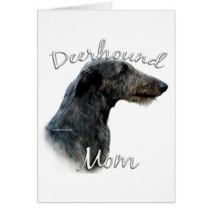 Cartão Scottish Deerhound Mãe 2