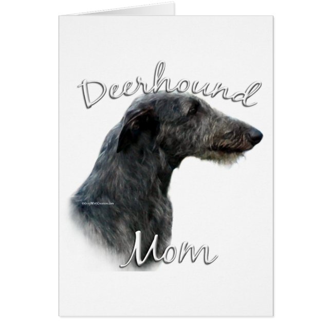Cartão Scottish Deerhound Mãe 2 (Frente)