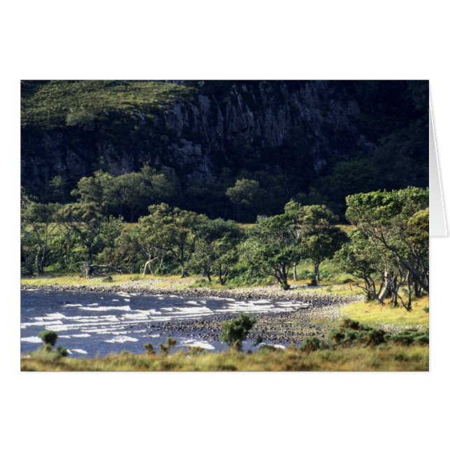 Cartão Scottish Loch (Frente Horizontal)
