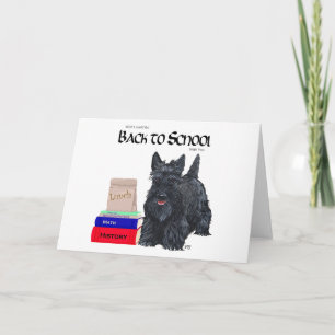 Cartão Scottish Terrier Back to School Greeting Card