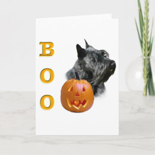 Cartão Scottish Terrier (black) Boo