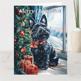 Cartão Scottish Terrier Christmas