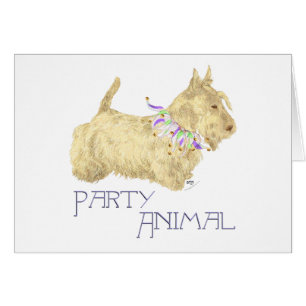 Cartão Scottish Terrier Party Animal