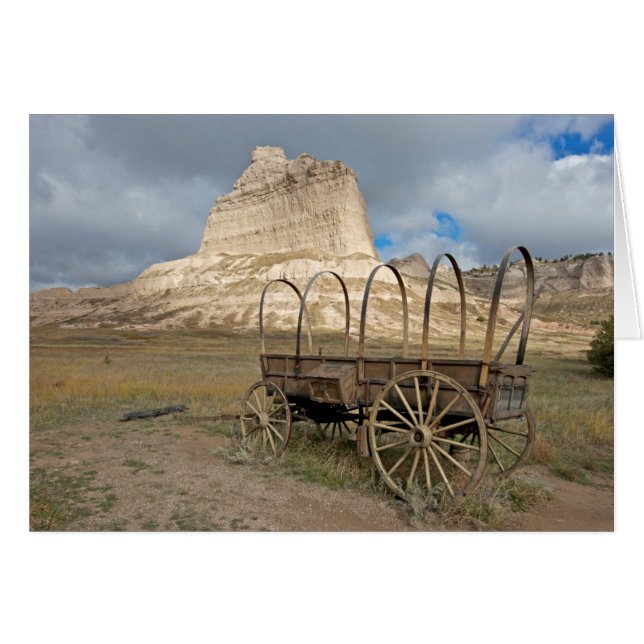 Cartão Scott's Bluff no atual Nebraska (Frente Horizontal)