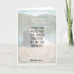 Cartão Scripture Wedding Card- God Bless this Union