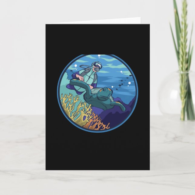 Cartão Scuba Diver (Frente)