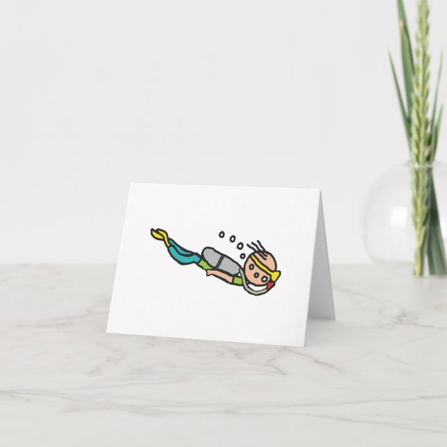 Cartão Scuba Diving (Frente)