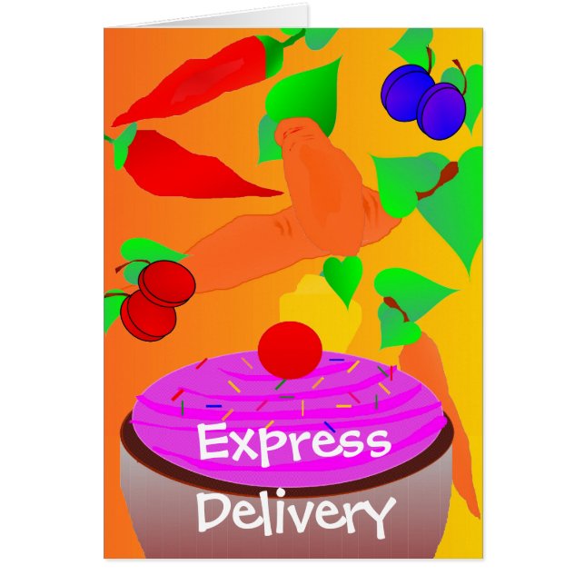 Cartão Se a vida era entrega justa de Exppress (Frente)