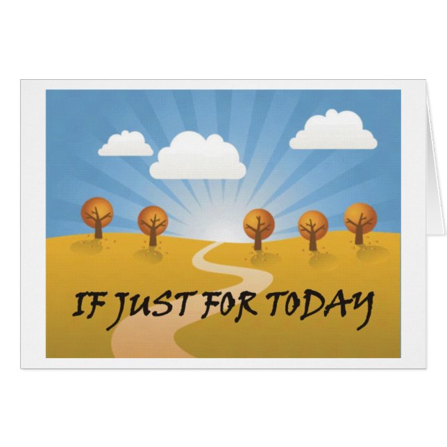 Cartão Se apenas para hoje (Frente Horizontal)