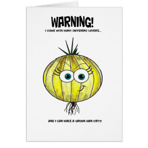 Cartão Se as cebolas eram mulheres