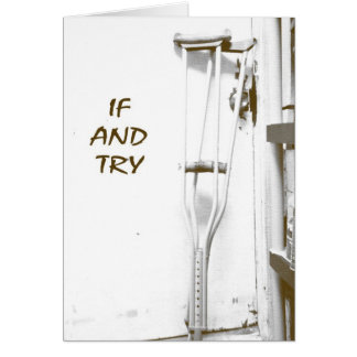 Cartão Se E Tentar