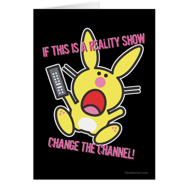 Cartão Se este é um reality show (Frente)