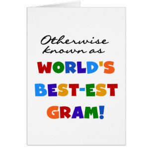 Cartão Se não sabido como presentes do grama do Melhor-es