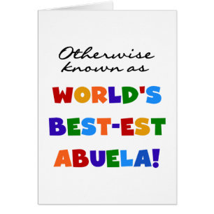 Cartão Se não sabido como presentes do Melhor-est Abuela