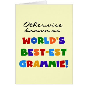 Cartão Se não sabido como presentes do Melhor-est Grammie