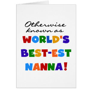 Cartão Se não sabido como presentes do Melhor-est Nanna