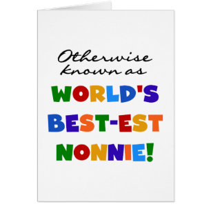 Cartão Se não sabido como presentes do Melhor-est Nonnie