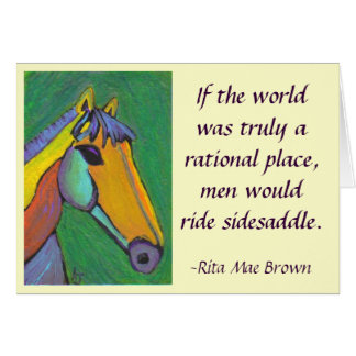 Cartão Se o mundo era verdadeiramente um racional