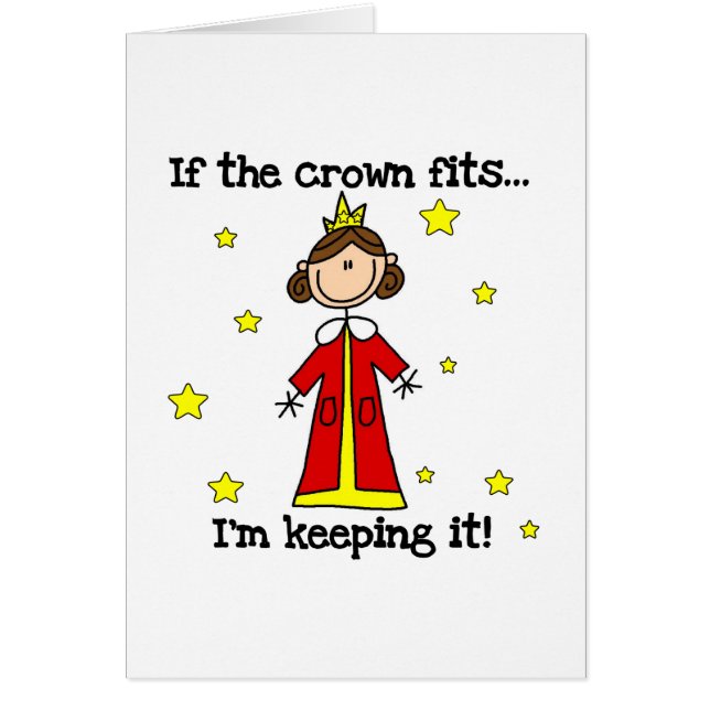 Cartão Se os ajustados da coroa (Frente)