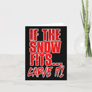 Cartão Se Os Ajustados De Neve O Carregarem