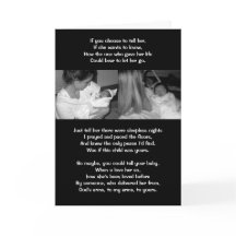 Se você escolher contar a ela, se ela quiser saber