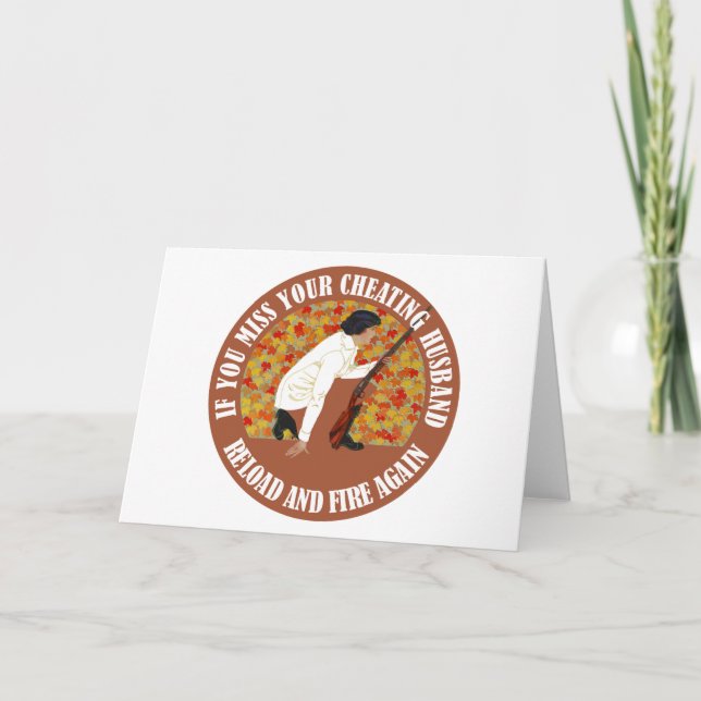 Cartão Se Você Perder Seu Marido Traiçoeiro, Recarregue e (Frente)