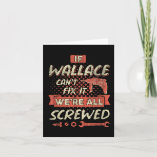 Cartão Se Wallace Não Consegue Consertar Estamos Todos Fe