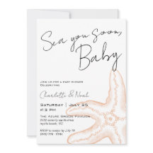 Sea You Soon Baby Shower Invitation