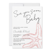 Sea You Soon Baby Shower Invitation