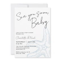 Sea You Soon Baby Shower Invitation