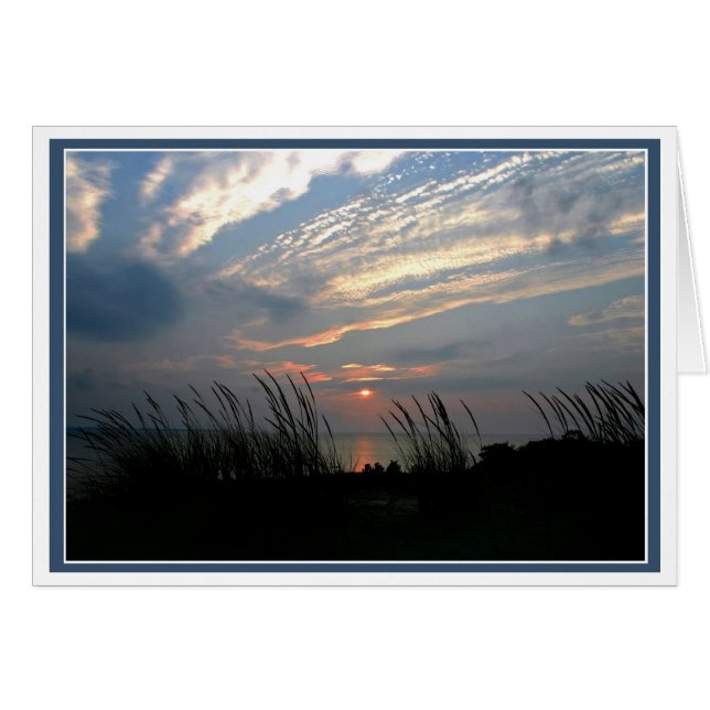 Cartão Seagrass Sunrise (Frente Horizontal)
